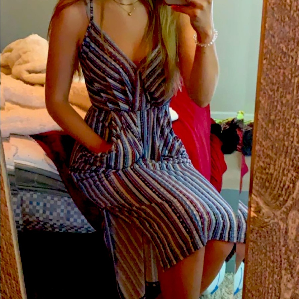 Multi colored dress with pockets